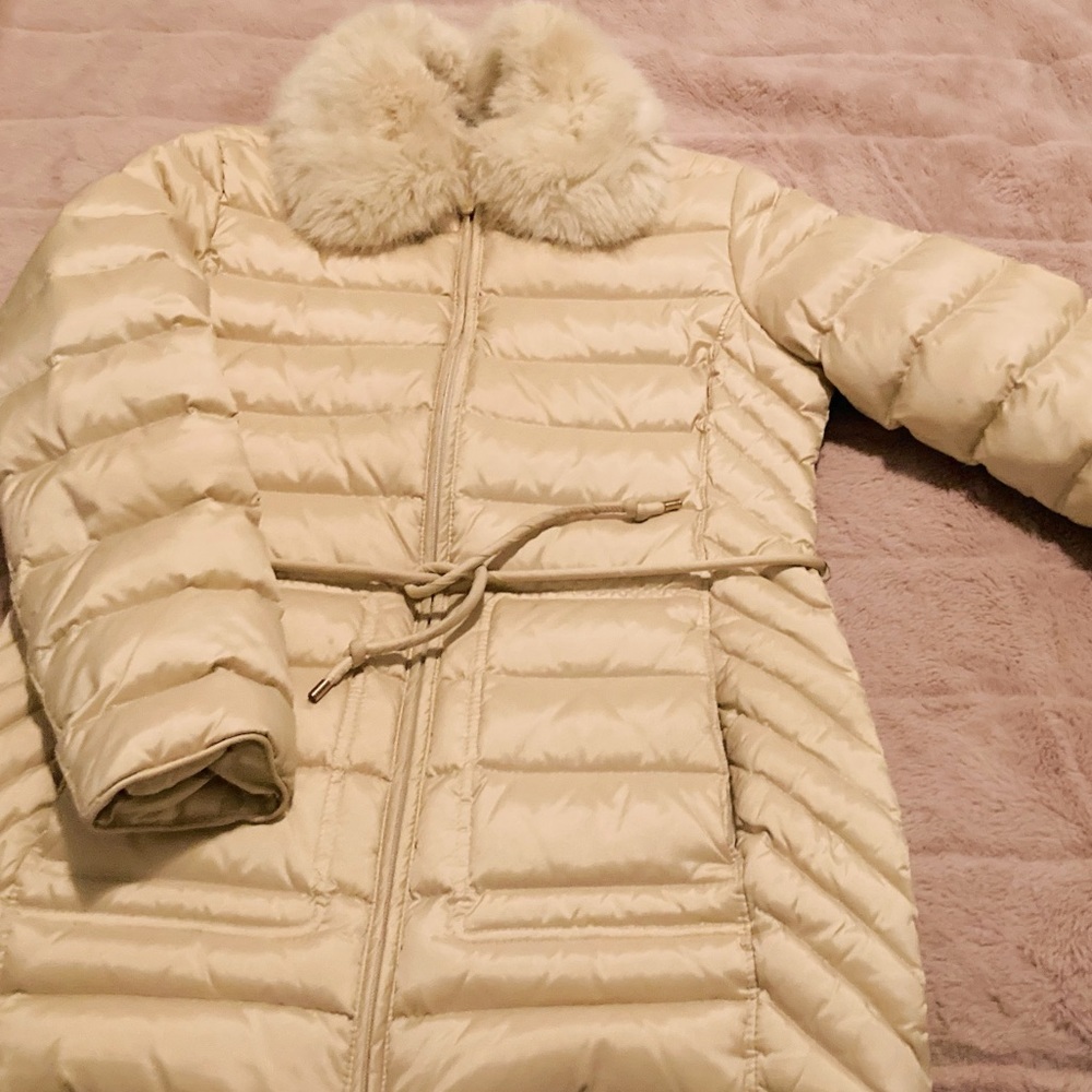 Brooks Brothers, Women’s Cream & Gold Puff - size S